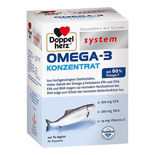 凑单品：Doppelherz 双心 Omega-3浓缩 鱼油胶囊 60粒