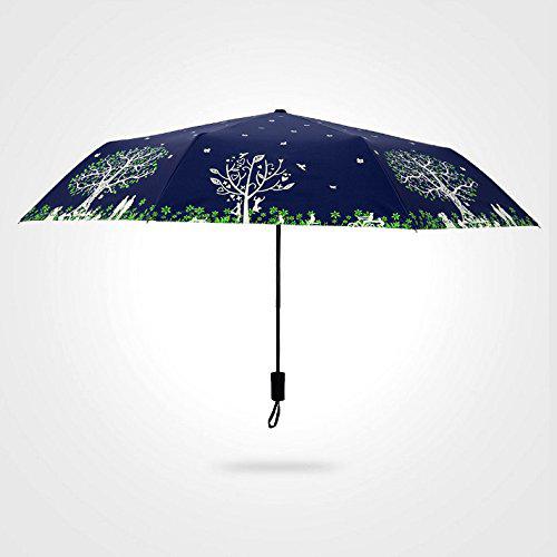 Yandex 防紫外线三折伞 白色幸福树