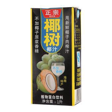椰树 椰汁 植物蛋白饮料 1L/盒 *8件