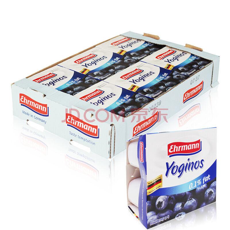 爱尔曼德国原装进口 低脂蓝莓酸奶 100g*24盒