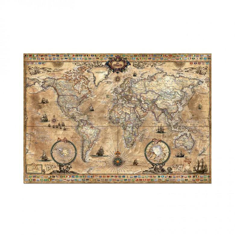 EDUCA 古世界地图图案 高品质进口拼图 1000片