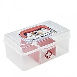 茶花便利药箱2601小号药箱多层药箱(颜色随机发货）蓝色和红色
