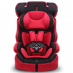 感恩ganen儿童安全座椅 宝宝汽车安全座椅 旅行者 红黑色9个月-12岁