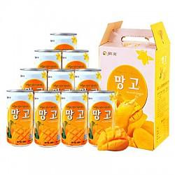 九日牌加糖芒果果汁饮料175ml*15瓶韩国进口饮料