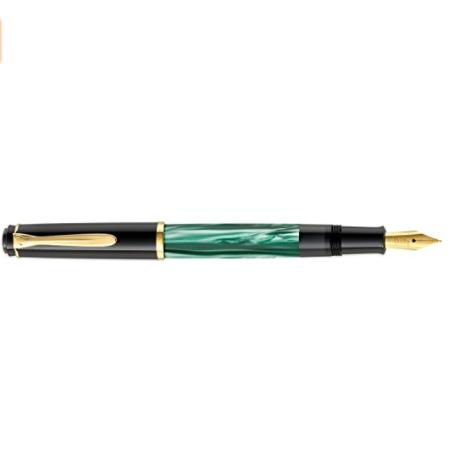 Pelikan 百利金 Classic M200 绿色大理石纹钢笔 F尖