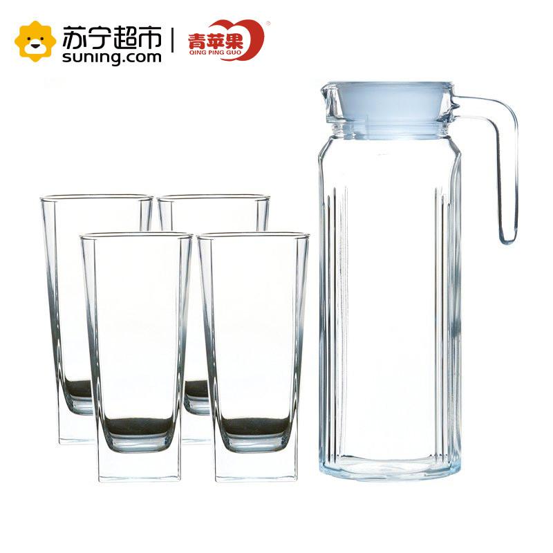 青苹果  玻璃杯套装 五件套   EH1005-1-ES5103/L5 *2件