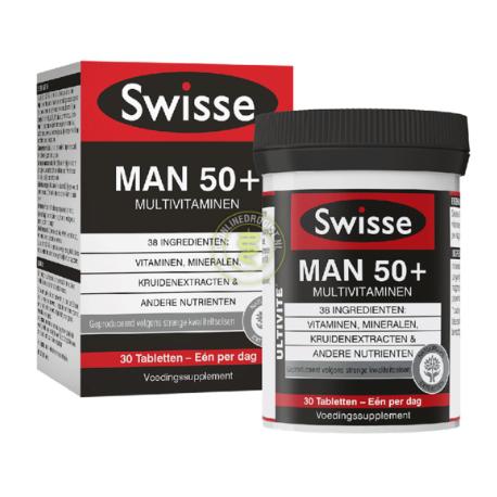 Swisse 瑞思 50岁以上 男性复合营养片 30片