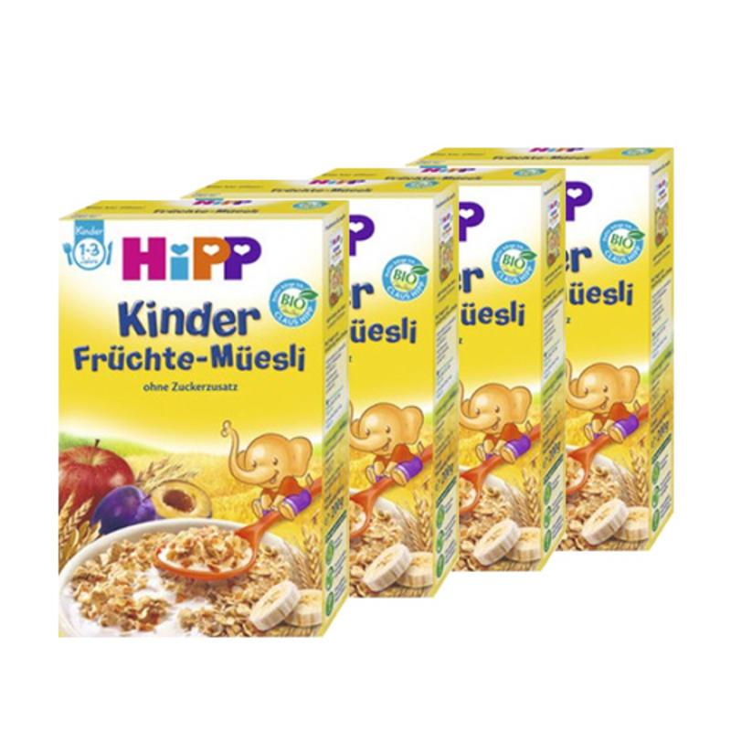 Hipp 喜宝 多种有机水果麦片 200g 1-3岁宝宝辅食*4盒
