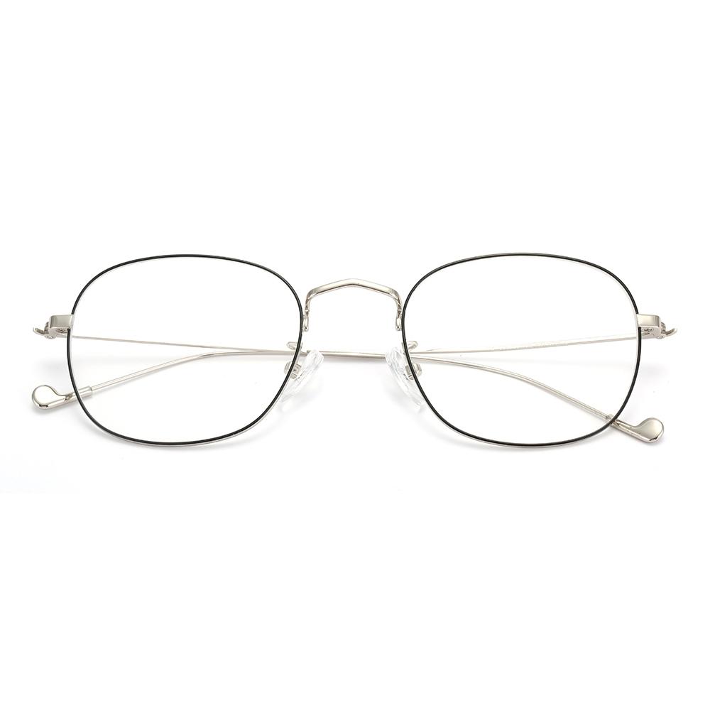 HAN HN42076M 不锈钢光学眼镜架+HAN 1.60翡翠绿膜非球面树脂镜片