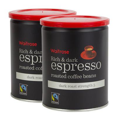 Waitrose 阿比拉卡罐装咖啡豆250g*2罐