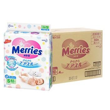 Kao 花王 Merries 婴儿纸尿裤 S82片 *4件