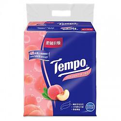 Tempo/得宝 抽纸 4层90抽*3包纸巾（甜心桃味） *2件