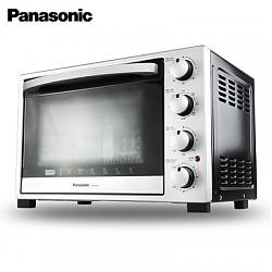 松下（Panasonic）电烤箱 NB-H3200 32L/升 上下独立控温 热风循环 特有360度旋转烤 家用电烤箱