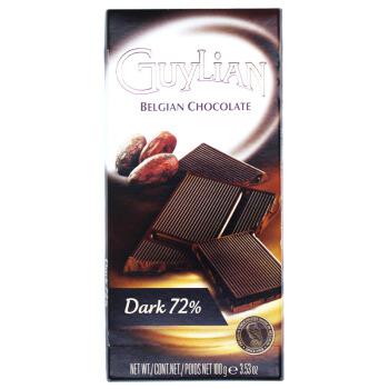 Guylian 吉利莲 72%黑巧克力排块100g *3件