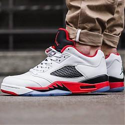 Air Jordan 5 Low 火焰红 男款篮球鞋