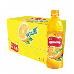 【京东超市】统一 鲜橙多 450ml*15瓶 整箱装 橙汁饮料
