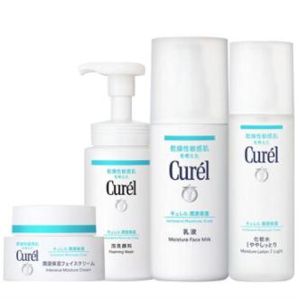Curel 珂润 护肤套装 洗面奶150ml+化妆水150ml+乳液120ml+面霜 40g +凑单品
