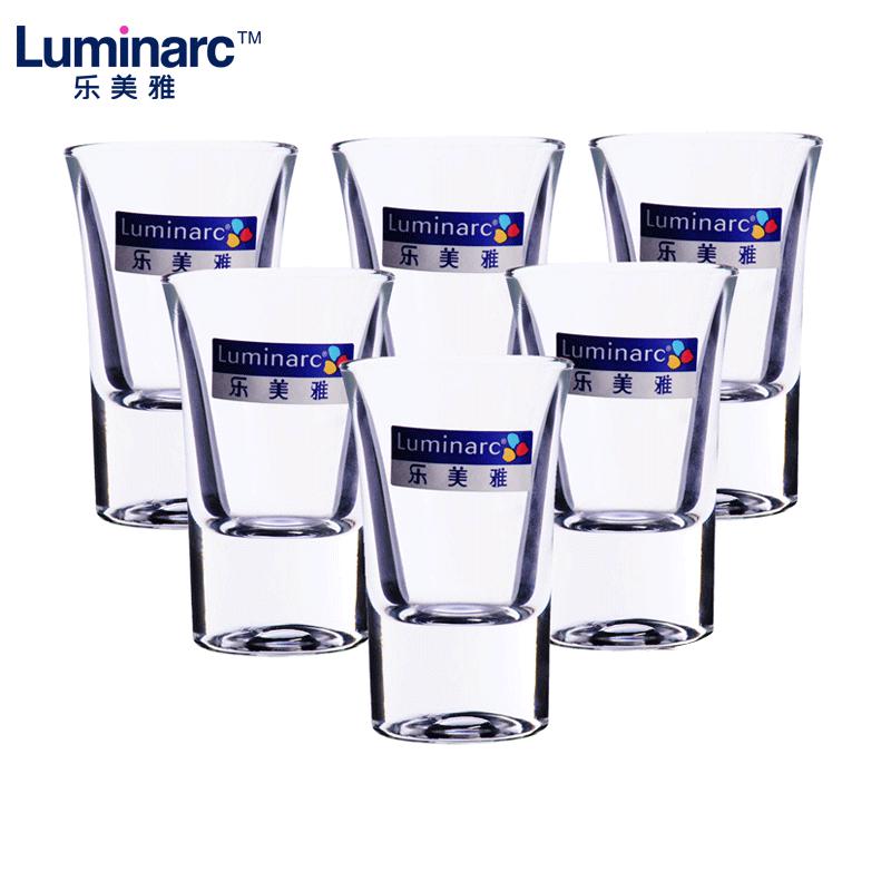 Luminarc 乐美雅 无铅玻璃白酒杯 50ml 6件套