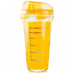 三光云彩glasslock韩国进口多用途优质玻璃杯子水杯茶杯 PC318黄色/450ml *3件