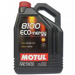 摩特（Motul）全合成润滑油 8100 ECO NERGY 5W-30 A5/B5 SL 5L 法国原装进口