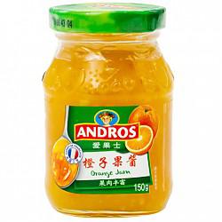【京东超市】Andros安德鲁爱果士 橙子果酱150g/瓶 *3件