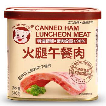 小猪呵呵 火腿午餐肉罐头 340g *16件