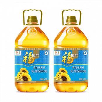 双11预售：福临门 葵花籽原香 食用调和油 5L*2