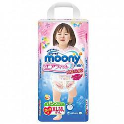 moony 尤妮佳 女婴用拉拉裤 XL38片 79元
