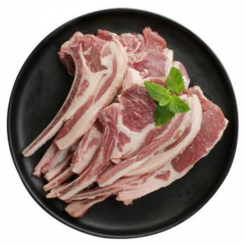 首食惠 新西兰羔羊法式羊排 500g*5件+元盛 草饲原切调味西冷牛排180g装