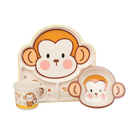 五和 DS-MH001 儿童餐具 电商萌猴3件套