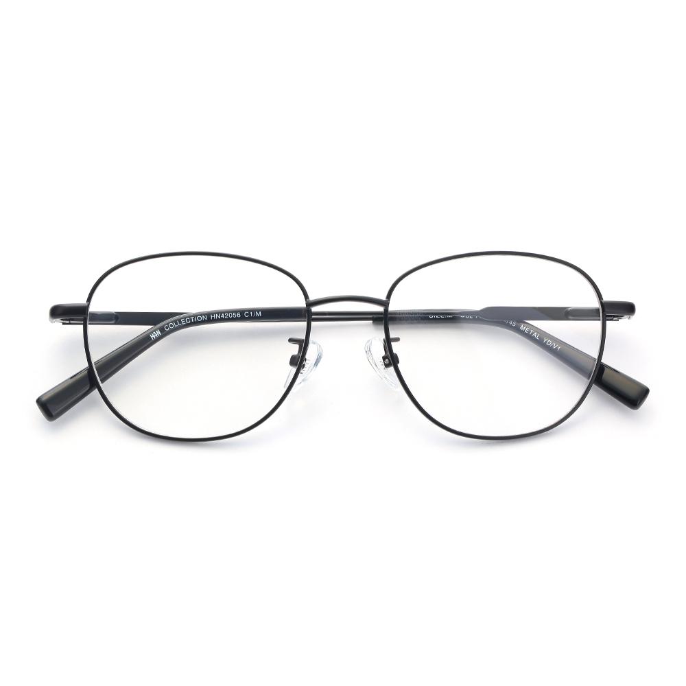 HAN HN42056 不锈钢光学眼镜架 +1.56翡翠绿膜非球面树脂镜片