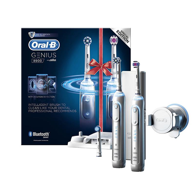BRAUN博朗 Oral-B Genius 8900智能电动牙刷套装（两支装）