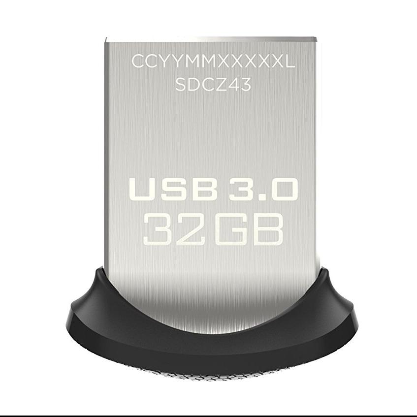 SanDisk 闪迪 CZ43 酷豆 Ultra Fit 至尊高速 32GB USB3.0 U盘