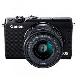 佳能(Canon) EOS M100 微单套机 （EF-M 15-45mm f/3.5-6.3 IS STM）（黑）