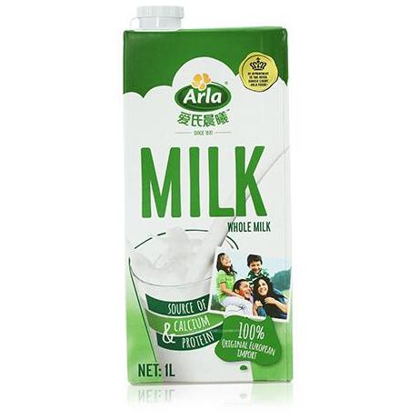Arla 爱氏晨曦 全脂牛奶1L*12盒 *4件 +凑单品