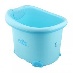 日康 康康熊浴桶(蓝色) RK-X1002-1 儿童浴桶 宝宝洗澡盆 婴儿浴盆+凑单品