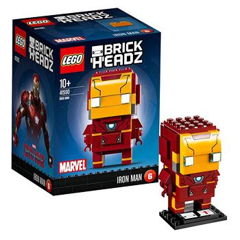 LEGO乐高 Brickheadz大头仔系列（Iron Man钢铁侠）拼插积木