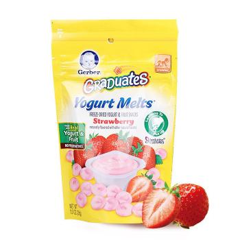 Gerber嘉宝 草莓酸奶溶溶豆 宝宝零食 28克