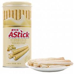 【京东超市】印度尼西亚进口 爱时乐（Astick）花生酱味威化卷心酥（注心威化饼干）150g