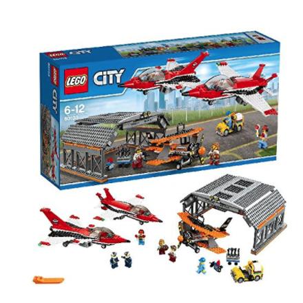 LEGO 乐高 City 城市系列 60103 机场飞行表演+城市系列 60147 渔船