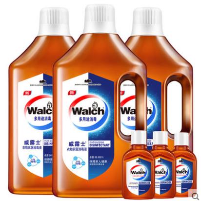 Walch 威露士 衣物家居除菌消毒液 1L*3瓶+60ml*3瓶 共3.18L*2套