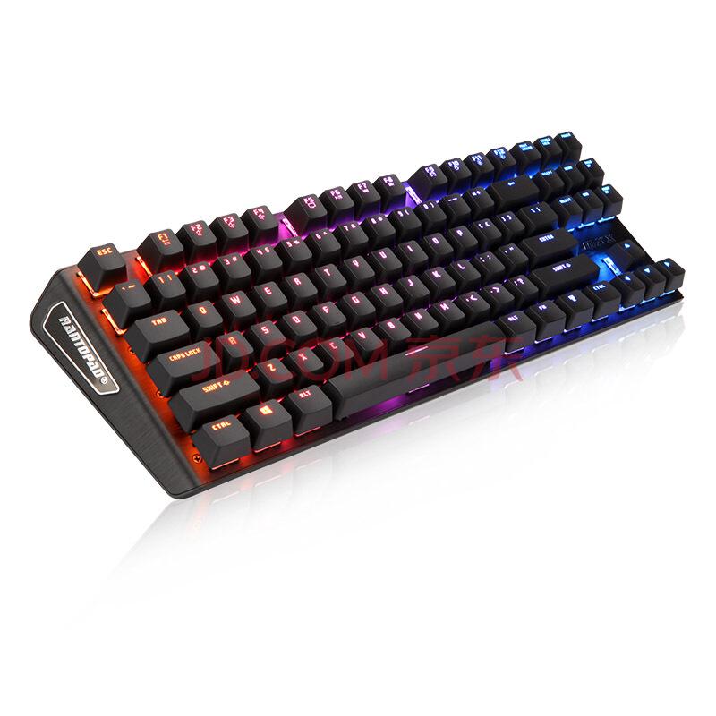 镭拓 Rantopad MXX RGB双层灯效背光游戏机械键盘87键 黑轴339元
