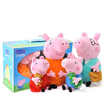 Peppa Pig 小猪佩奇 毛绒一家礼盒装（小号） *3件 +凑单品