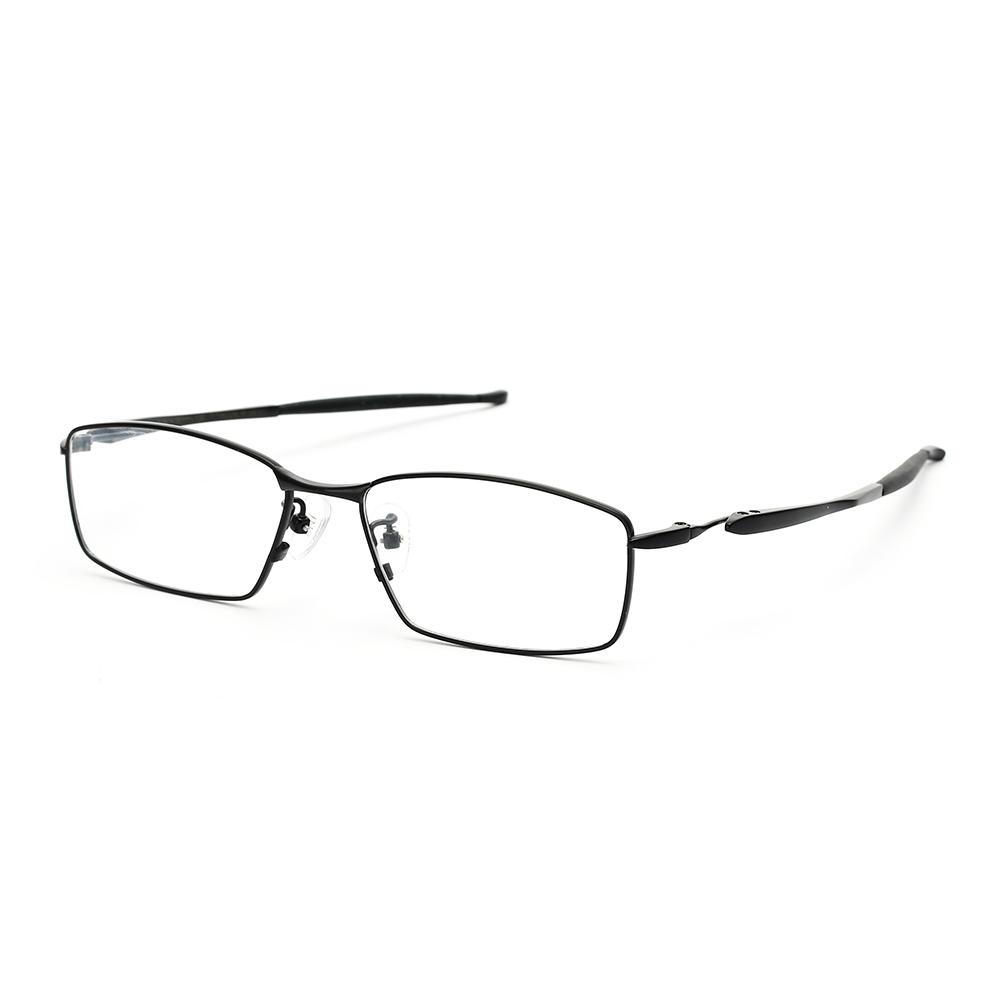 HAN HN43032M 纯钛 光学眼镜架 + 1.60防蓝光非球面树脂镜片