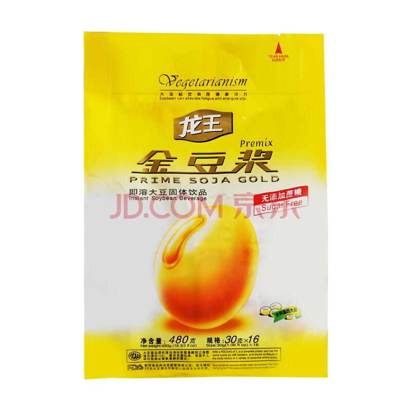 【京东超市】龙王 480克 金豆豆浆粉 豆粉 无蔗糖