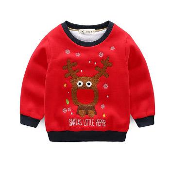 圣诞快乐：I.K印象童年 儿童圣诞纯棉加绒卫衣1-8岁