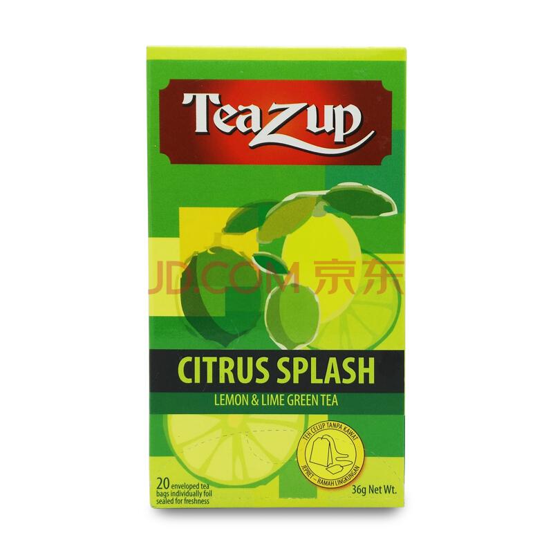 斯里兰卡进口 阳光˙赞（Teazup）劲爽柠檬味绿茶 36g *3件