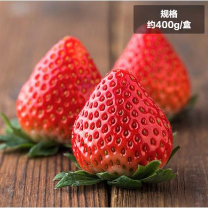 红霞草莓 约400g/盒 *3件