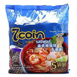 泰国进口 7coin（七咔呢） 方便面 海鲜口味 70g*5包 五连包7.9元