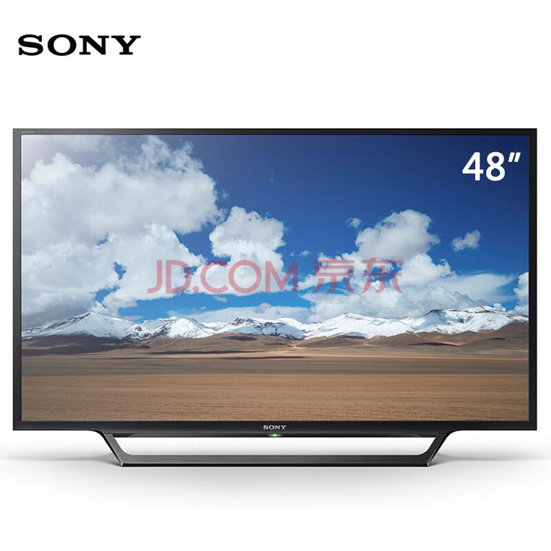 索尼（SONY）KDL-48W650D 48英寸全高清液晶平板电视（黑色）